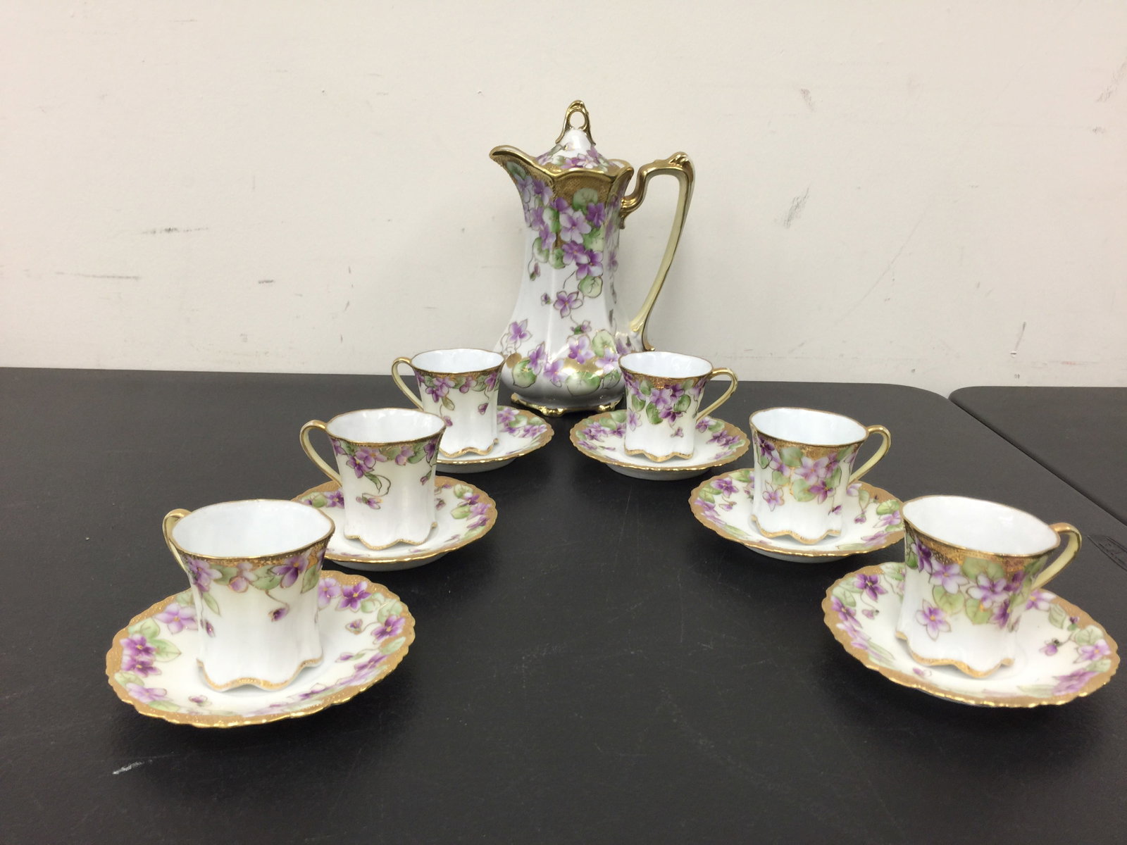 Hand Painted Nippon Chocolate Set (1 of 8)