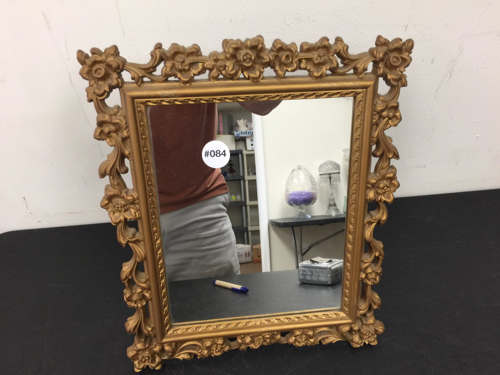 Syroco Gilt Mirror: 11" x 14".