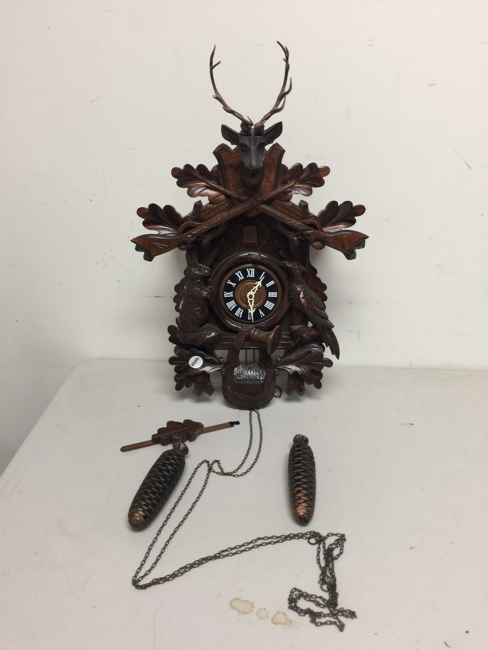 Antique Carved Black Forest Coo Coo Clock (1 of 6)