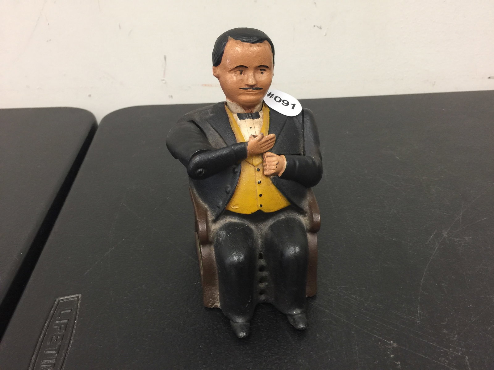Tammany Mechanical Bank: Book of Knowledge, 5.5" H