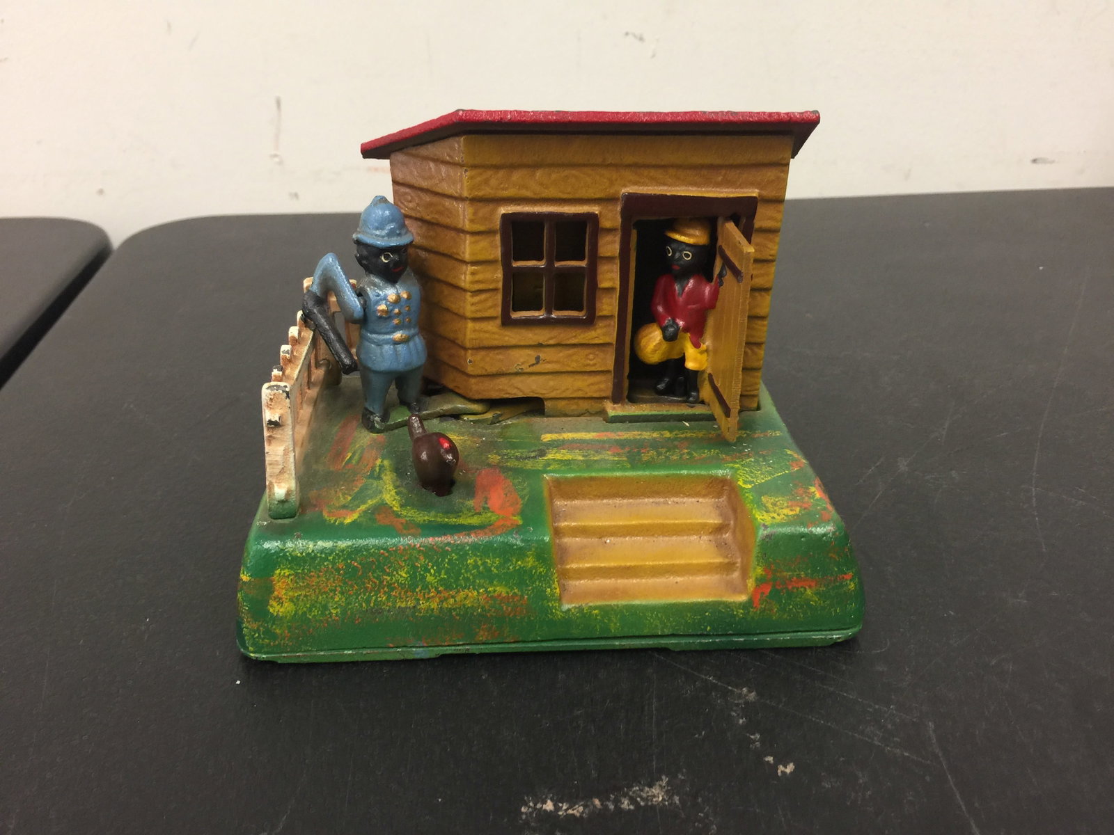 Uncle Remus Mechanical Bank: Book of Knowledge, 5.5" L