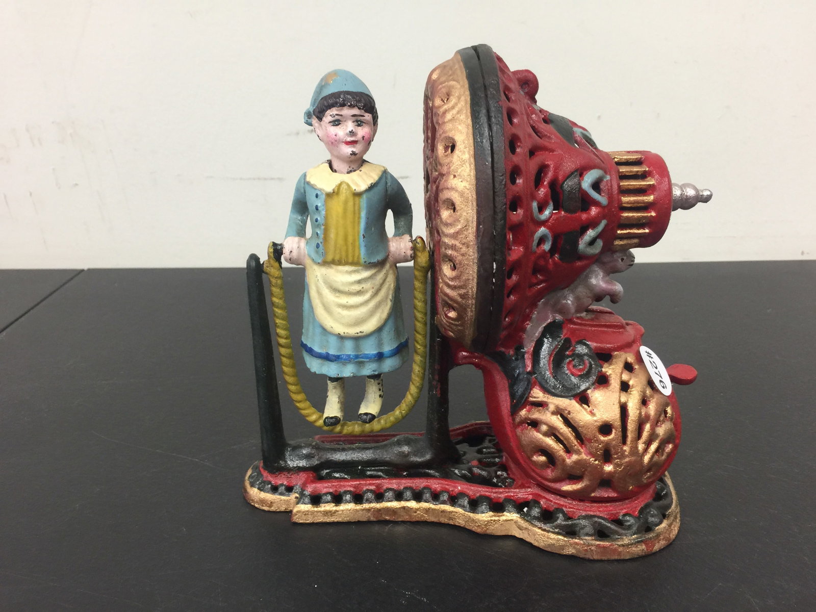 Girl Skipping Rope Mechanical Bank (1 of 3)