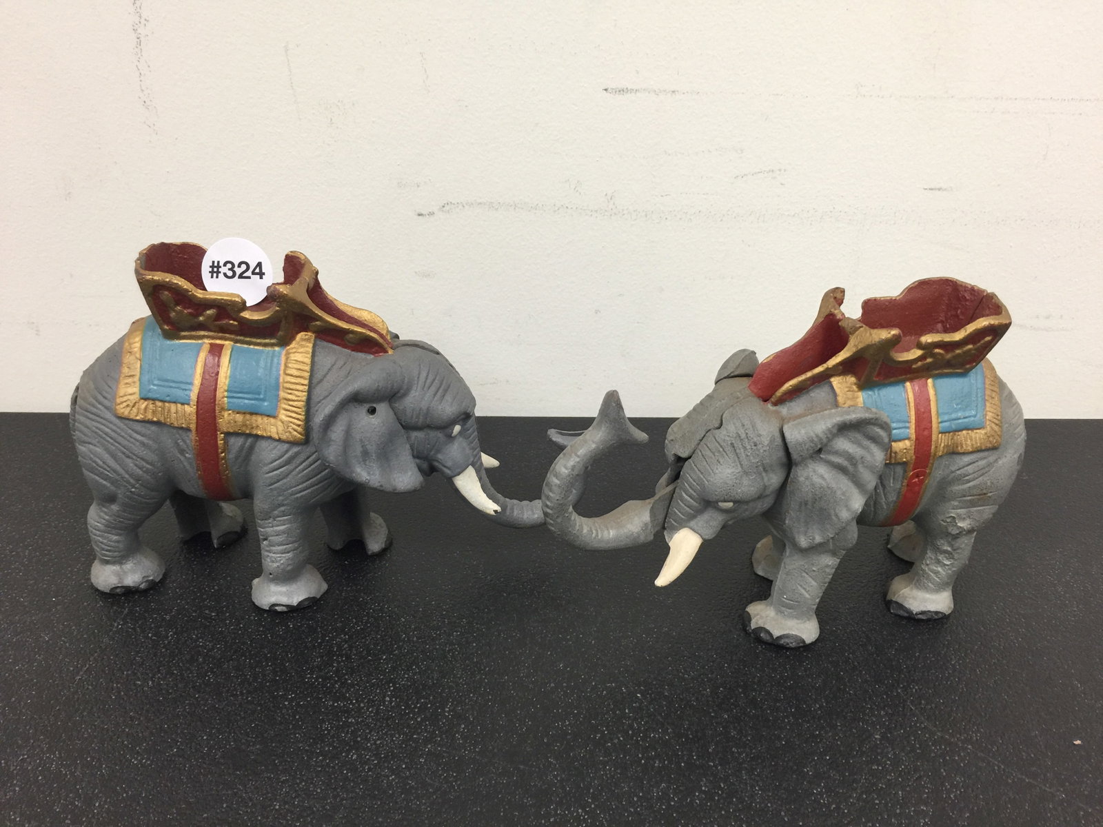 Elephant Mechanical Bank (2): 7".
