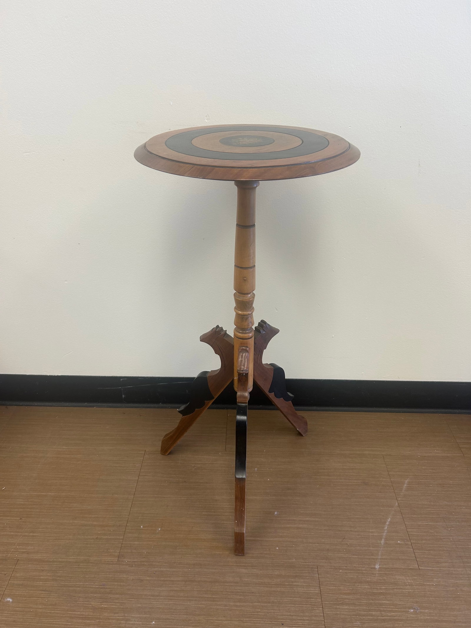 Walnut Ebonized Candlestand (1 of 4)