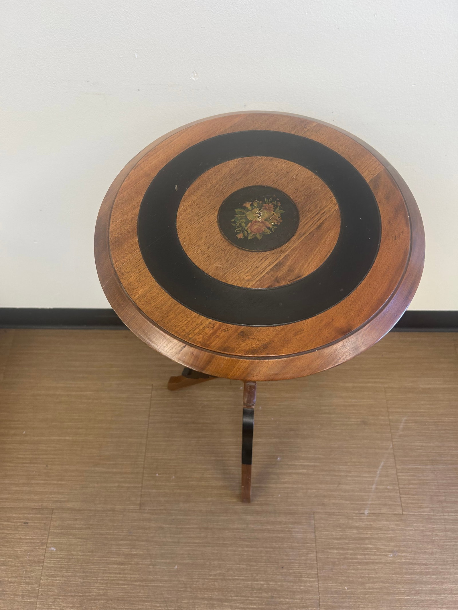 Walnut Ebonized Candlestand - 2