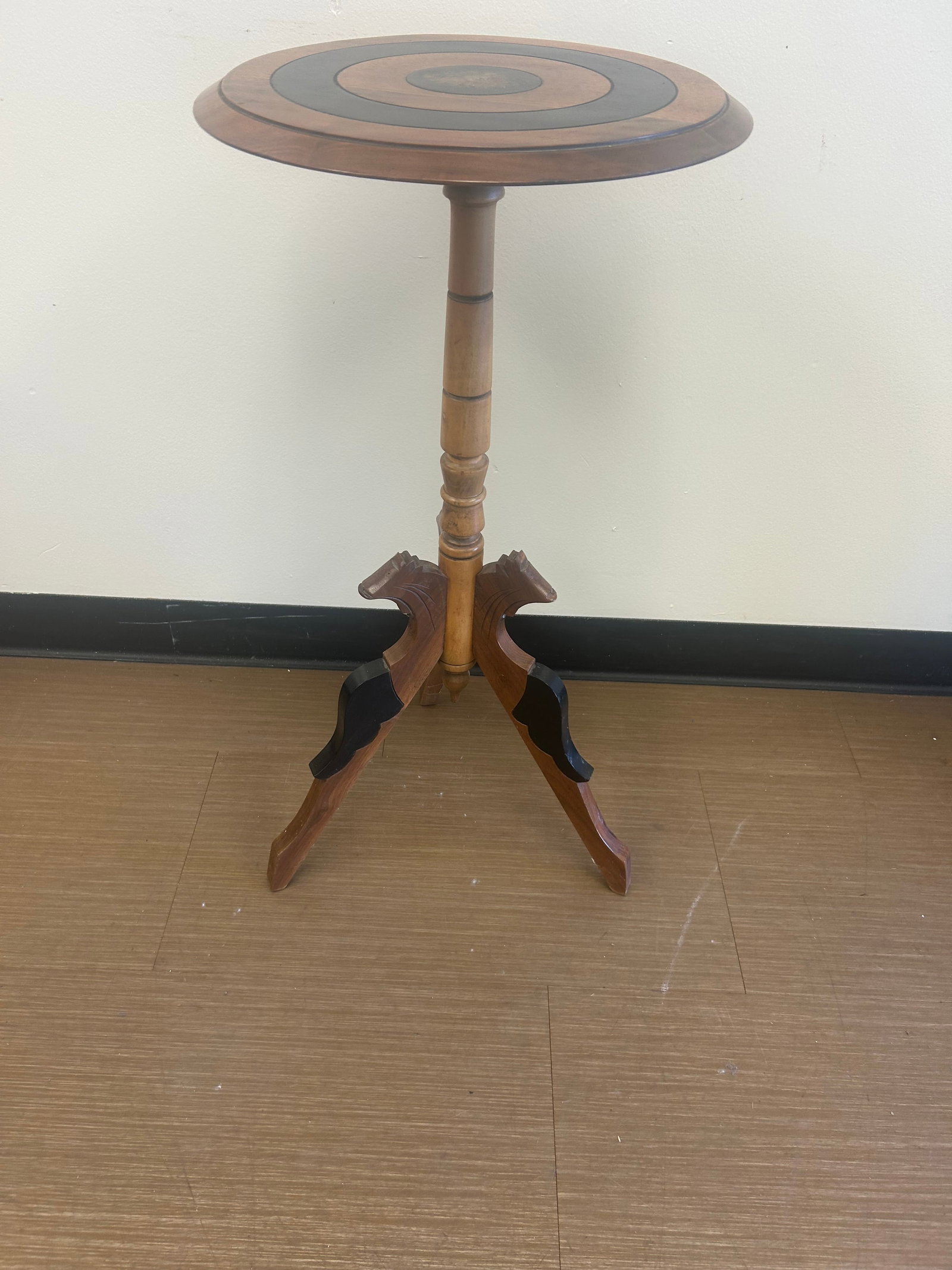 Walnut Ebonized Candlestand - 3