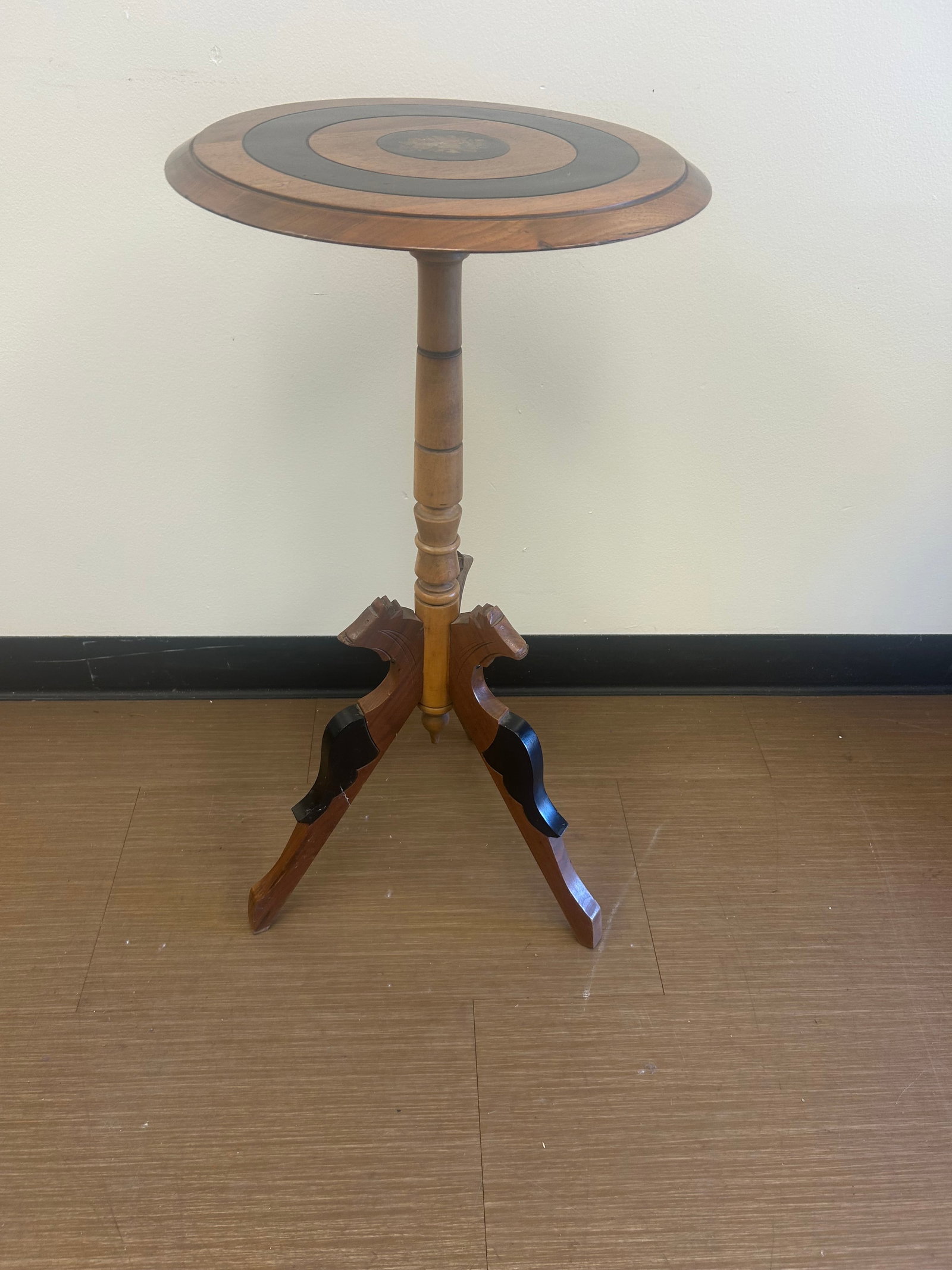 Walnut Ebonized Candlestand - 4
