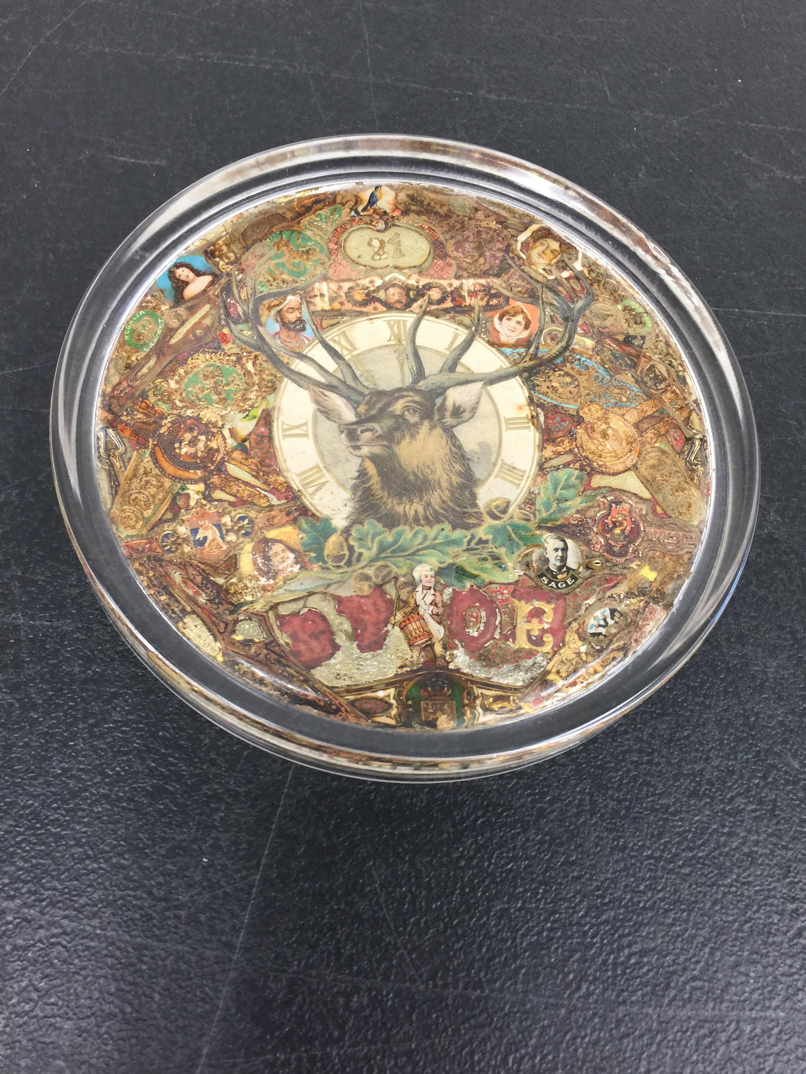 Antique Folk Art Glass Bowl (1 of 4)