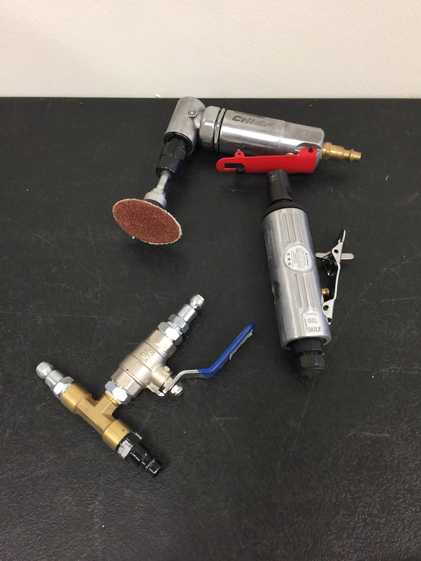 Die Grinders & Valve: both grinders are 6", includes Kobalt valve