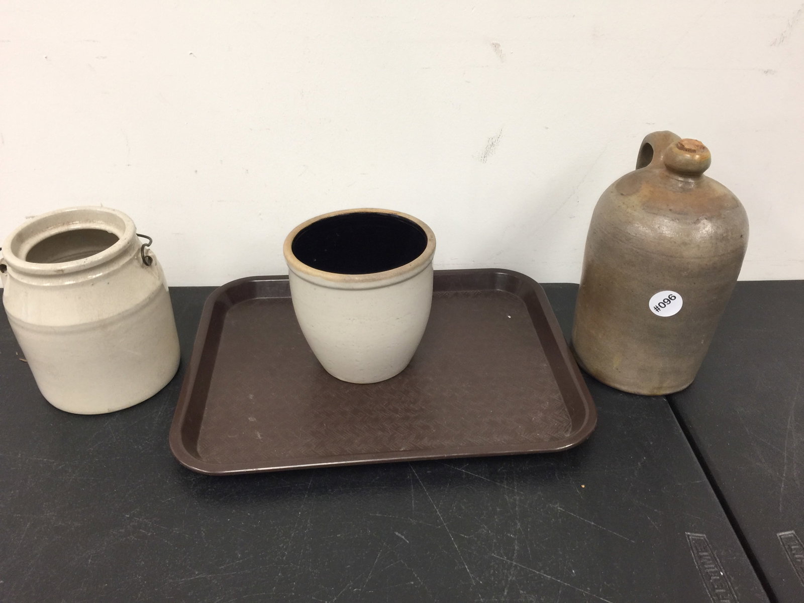 Stoneware Lot (3): largest 9"H.