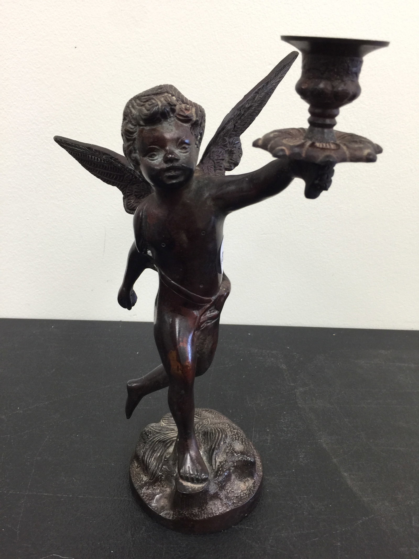 Cherub Bronze: 12"H.