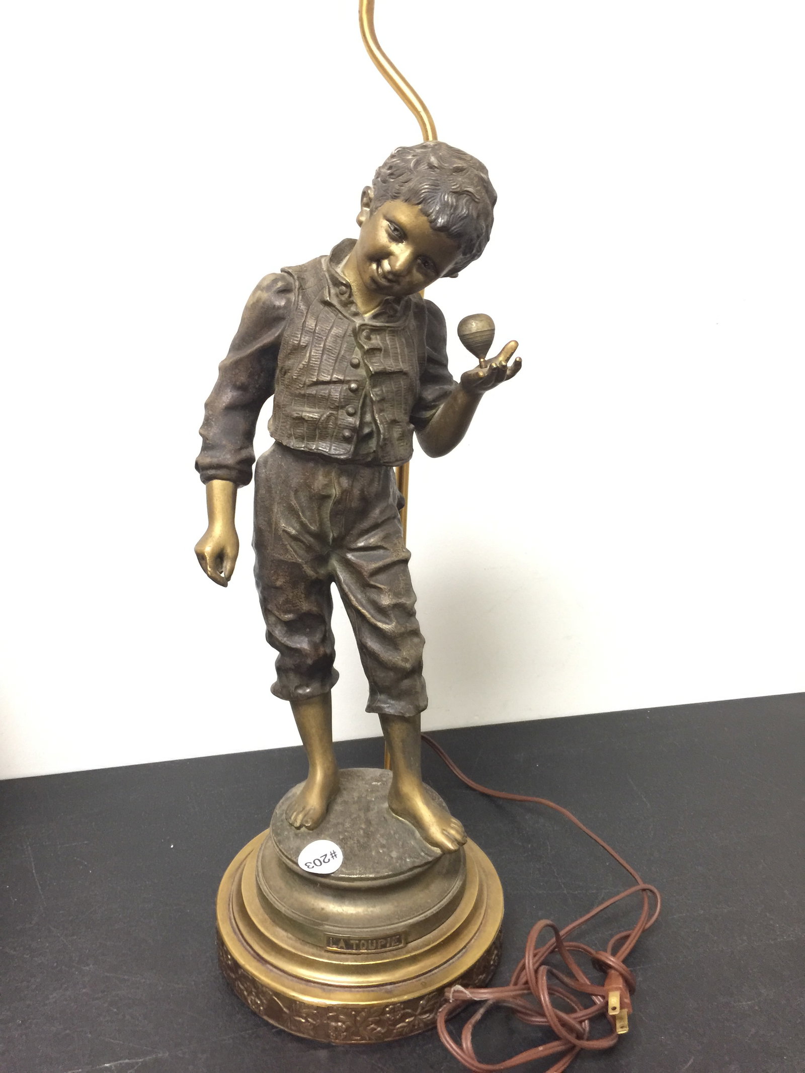 Antique French Figural Lamp (1 of 5)