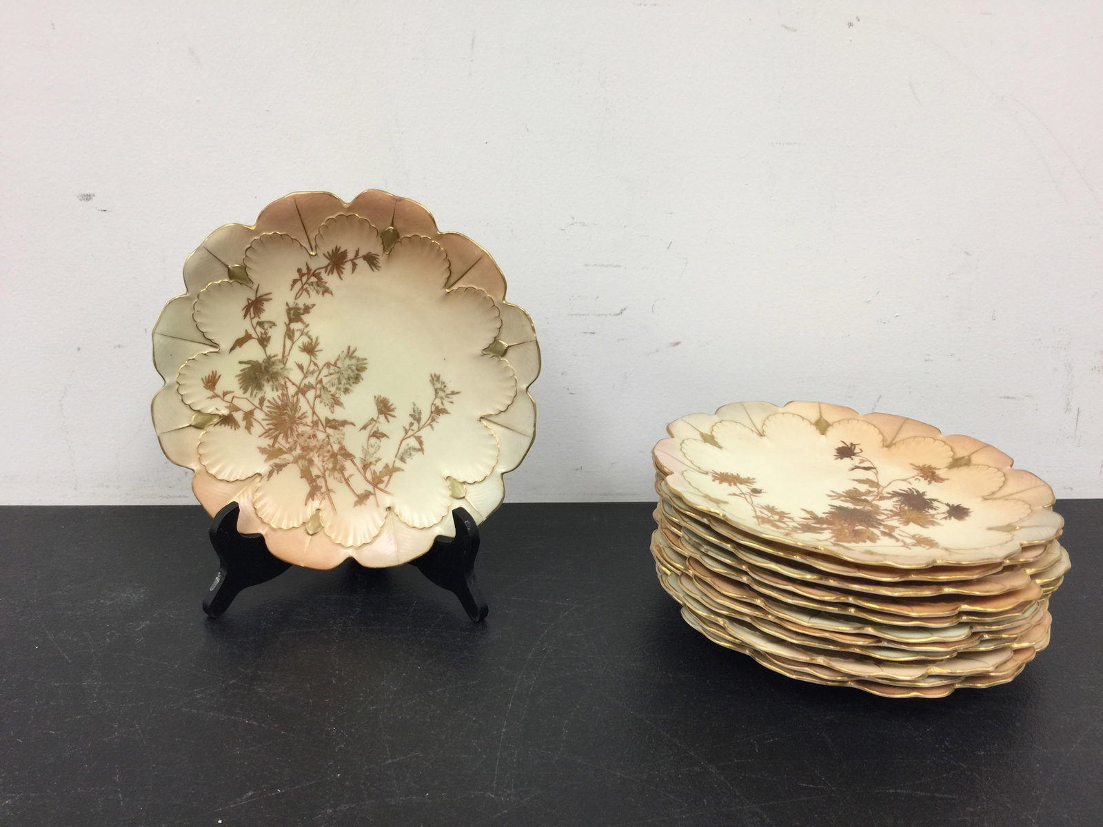 Royal Worcester Blush Ivory Plates (12) (1 of 5)