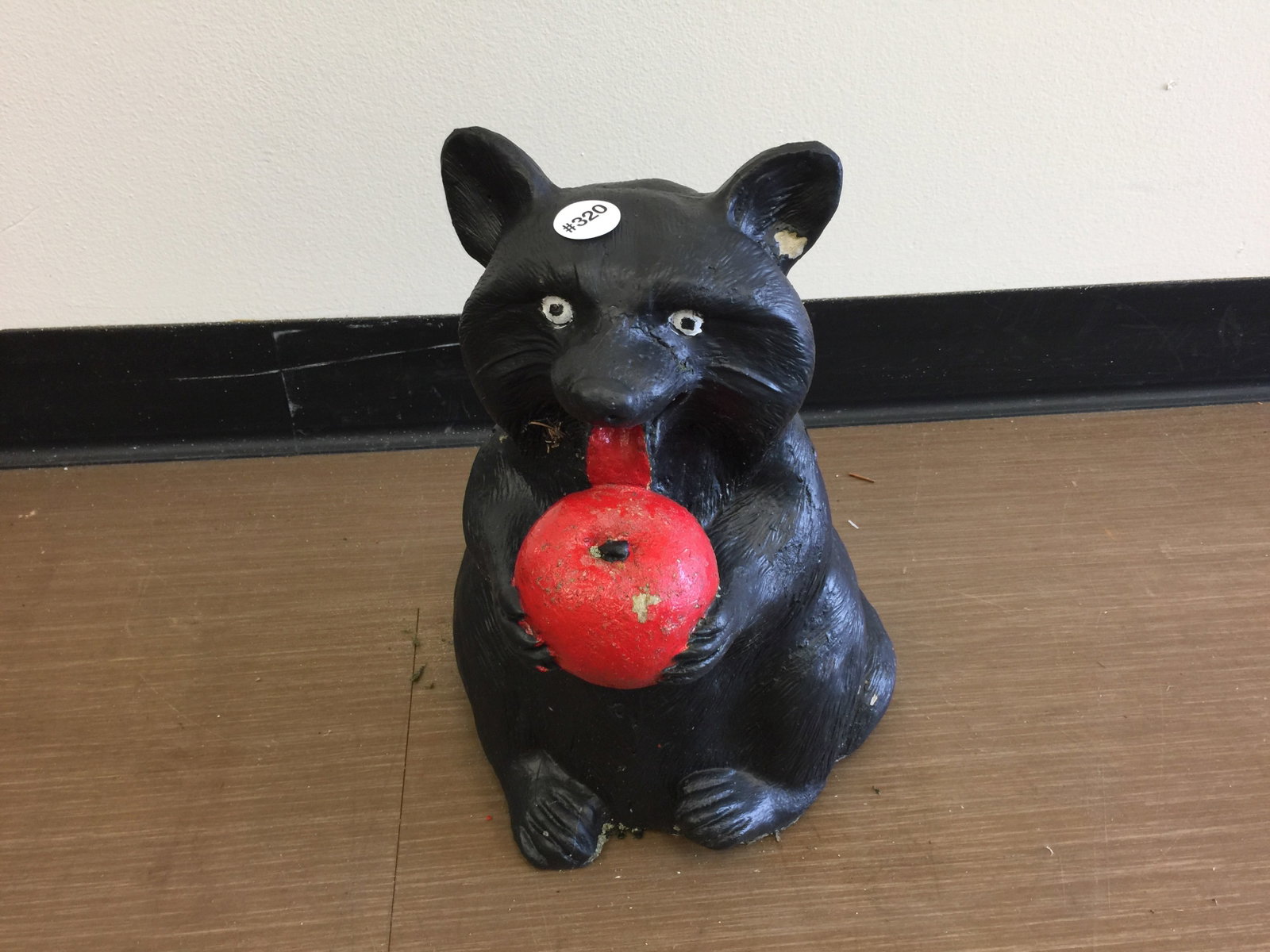 Concrete Racoon: 13"H.