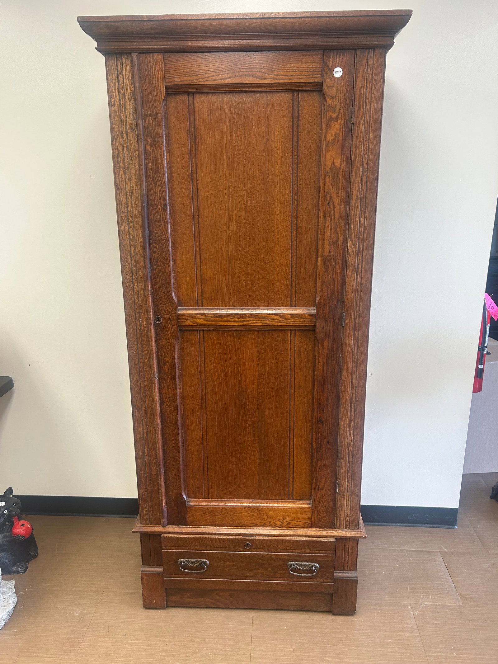 Antique Oak Wardrobe (1 of 7)