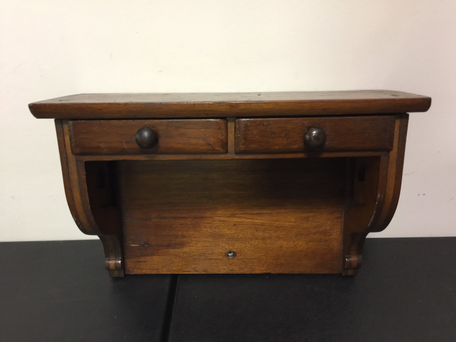 Antique Oak Clock Shelf (1 of 5)