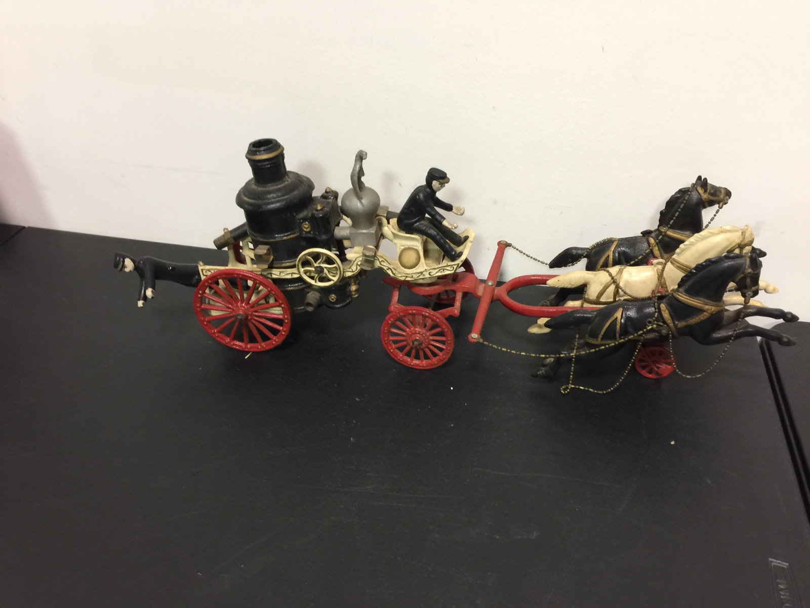Cast Iron Firewagon: Measures 23" long.