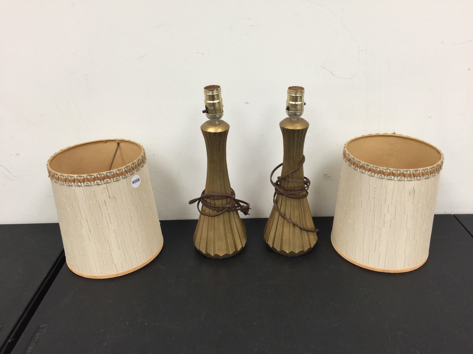 MCM Gold Ribbed Lamps (2) (1 of 3)