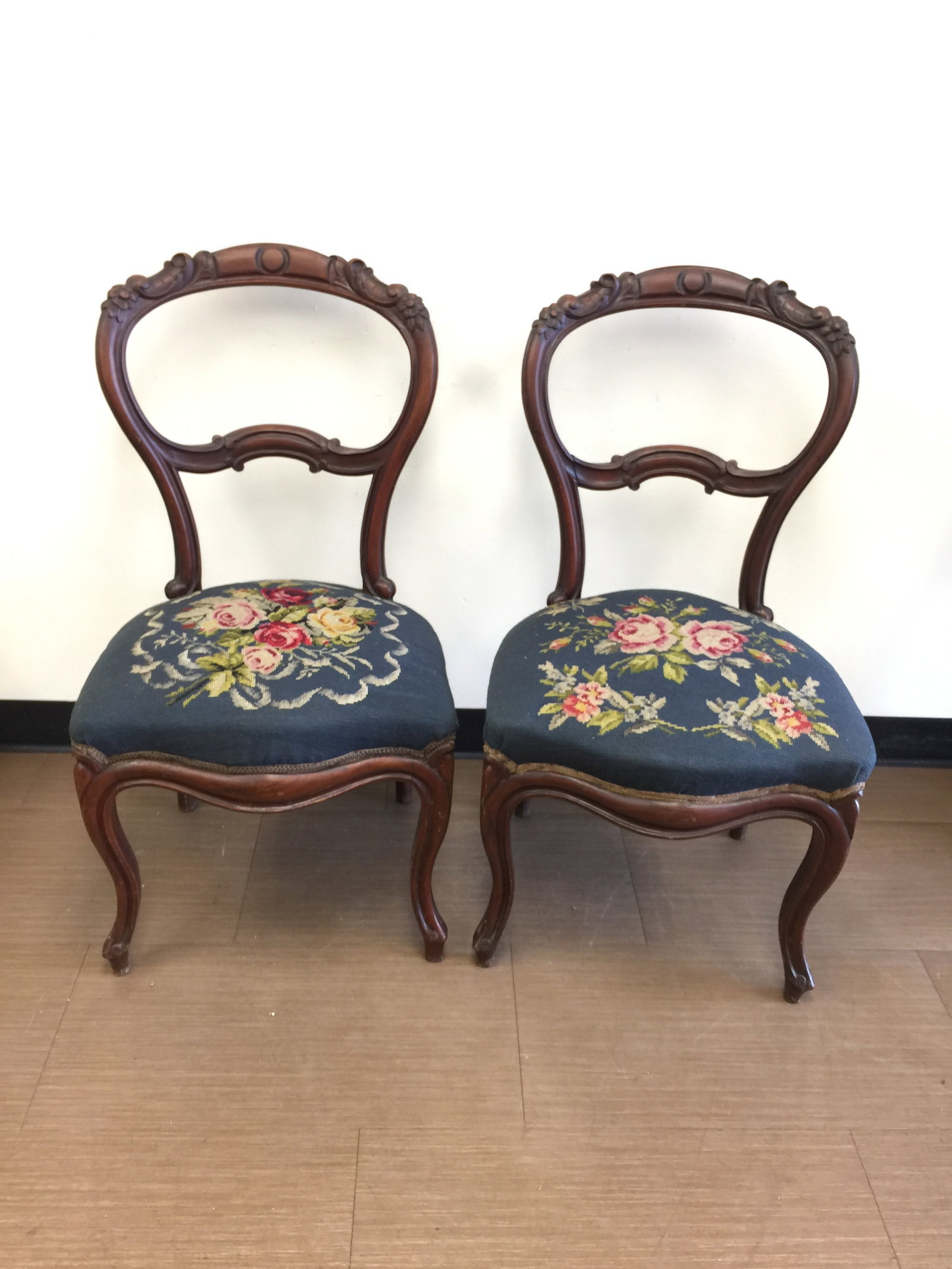 Carved Victorian Chairs (1 of 4)