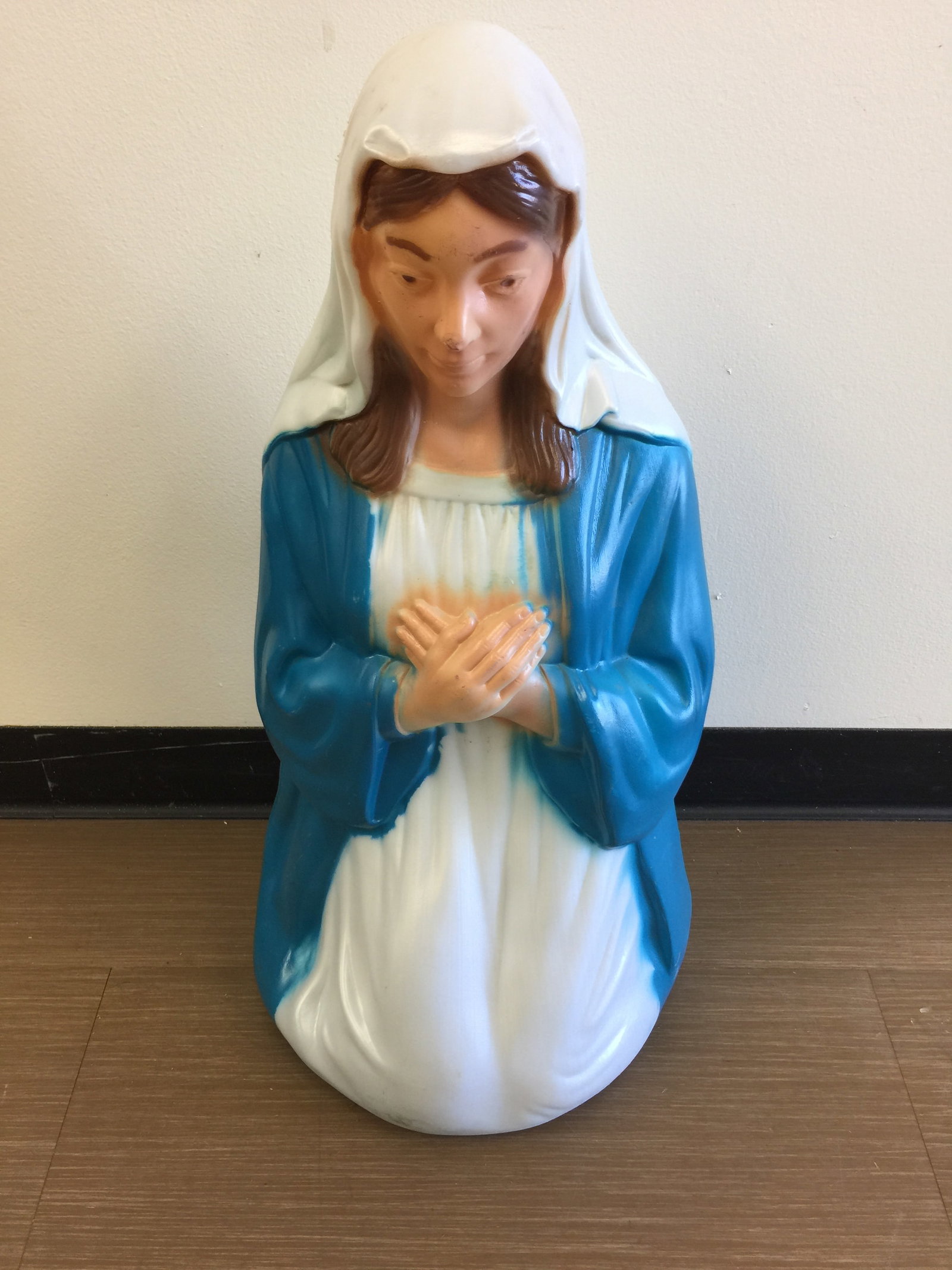 Vintage Virgin Mary Blow Mold: 27"H.