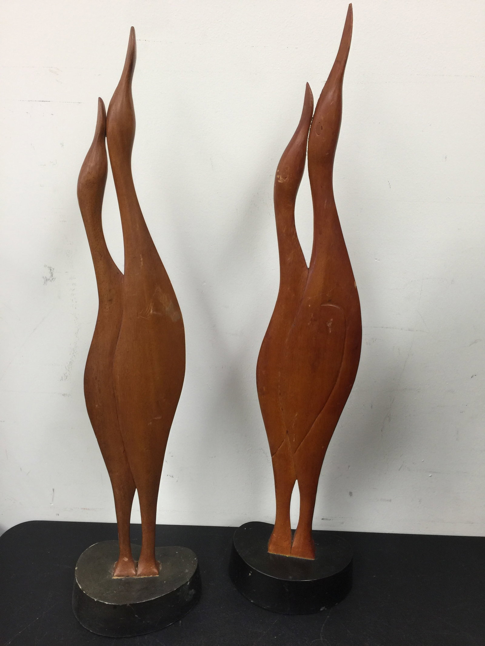 Pair of Carved MCM Birds (1 of 5)