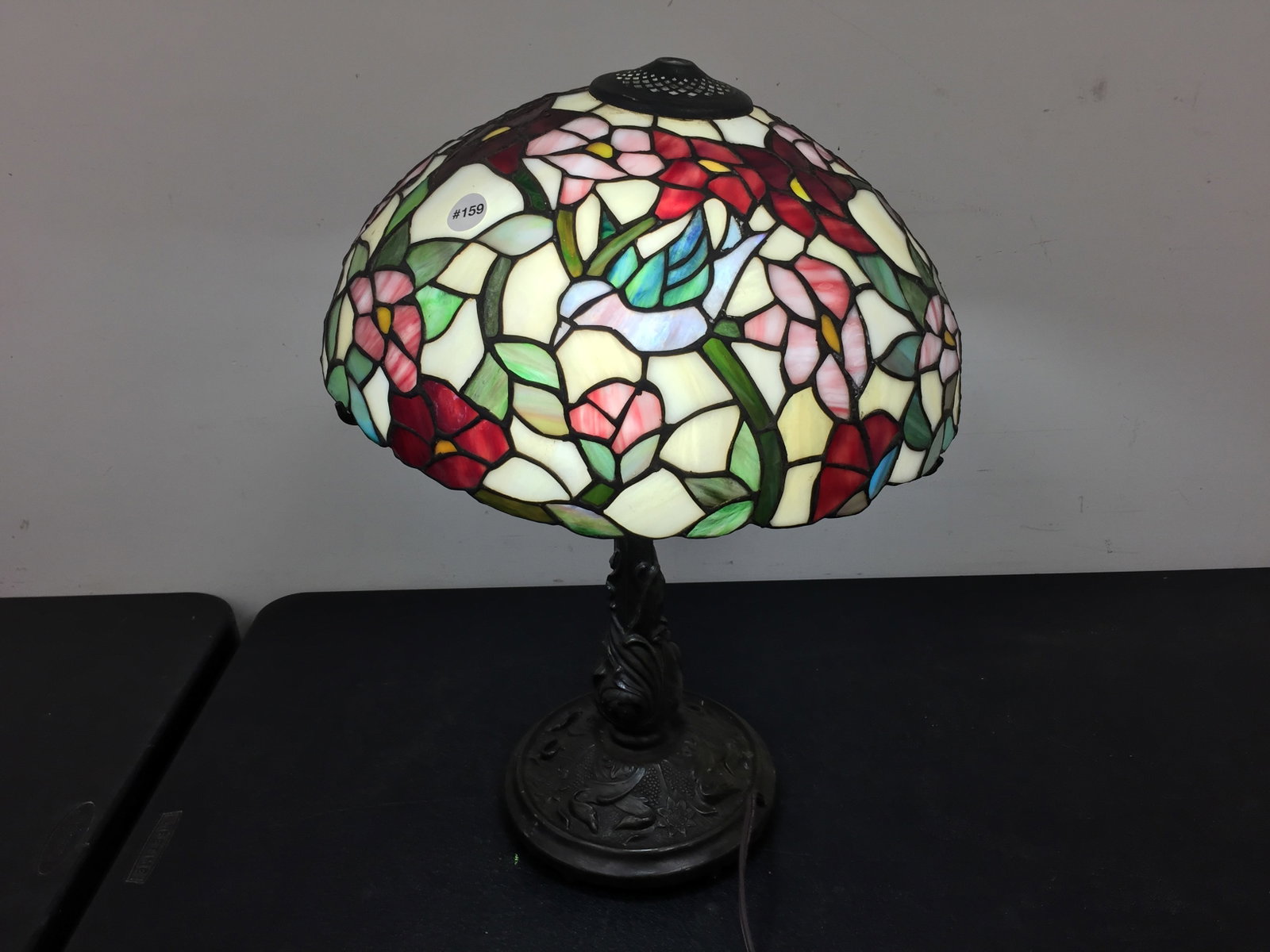 Tiffany Style Leaded Lamp: 24" H