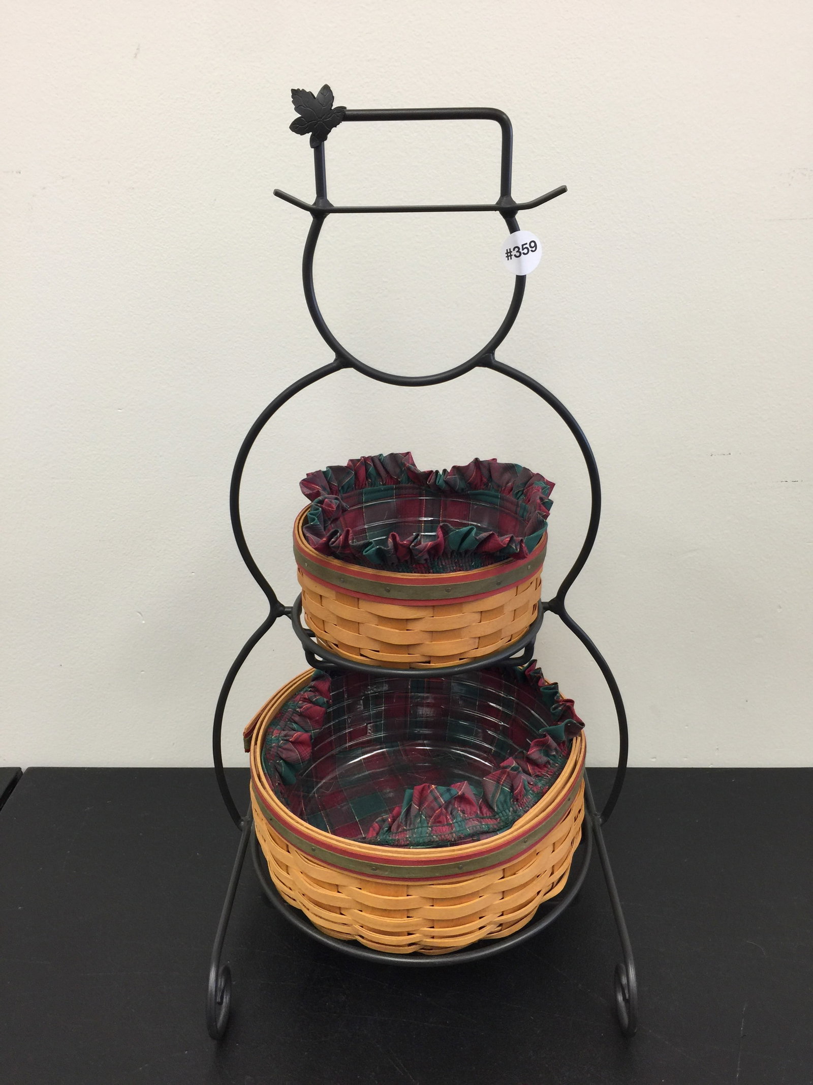 Longaberger Snowman Stand: 23"H.