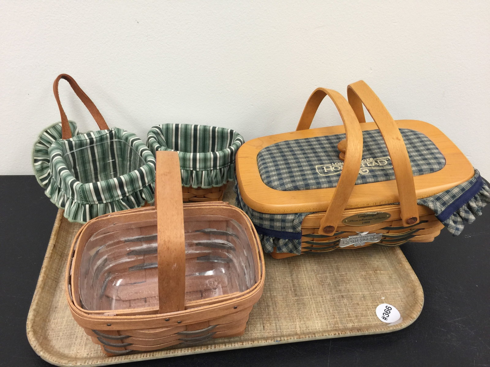 Longaberger Baskets (4): one homestad collection, largest, 10"W.