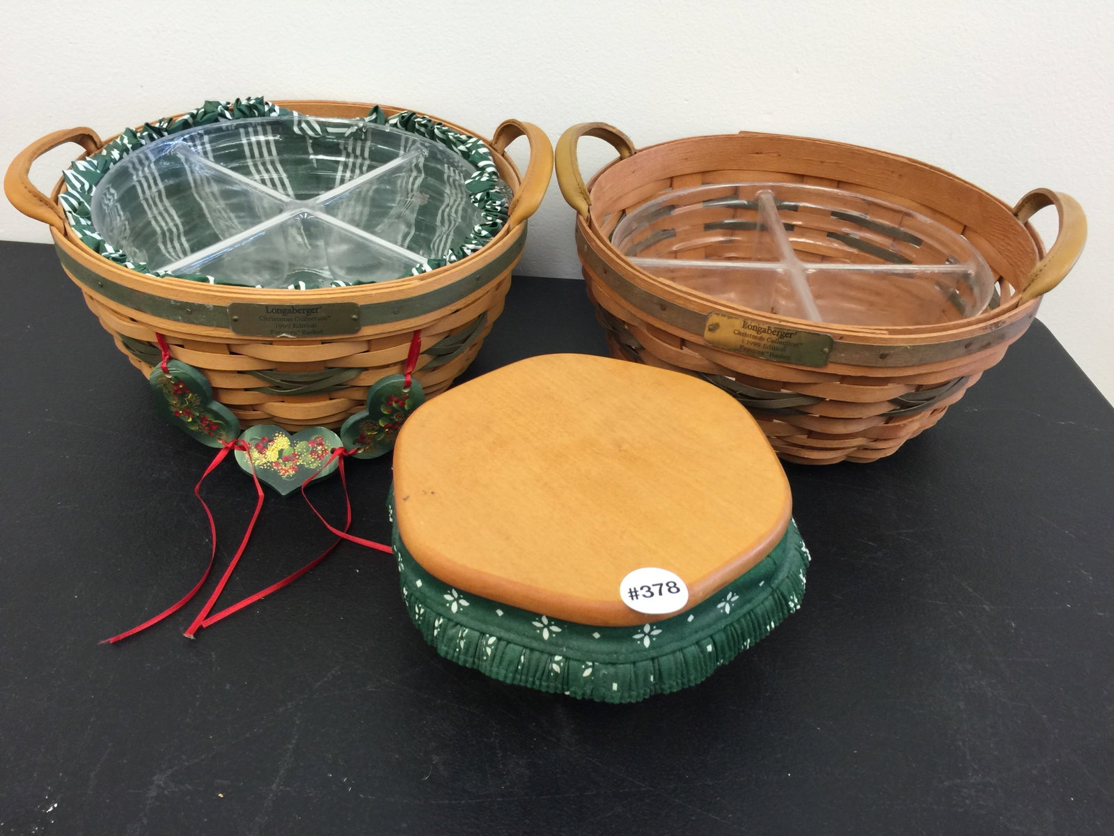 Longaberger Baskets (3): largest, 12"W.