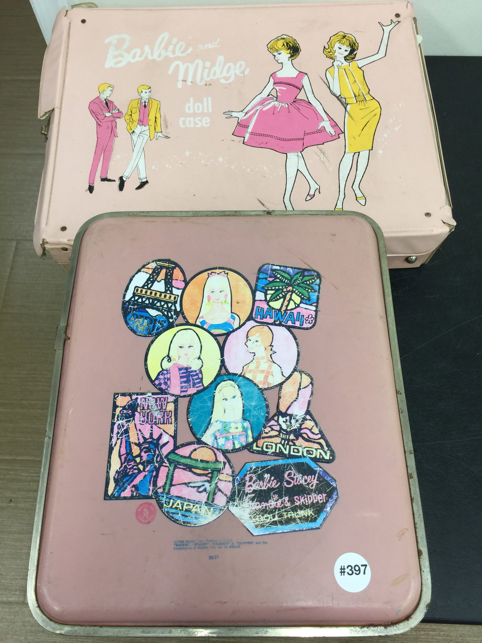 Barbie Lot: Includes one case with Barbie's and more. Largest case 18".
