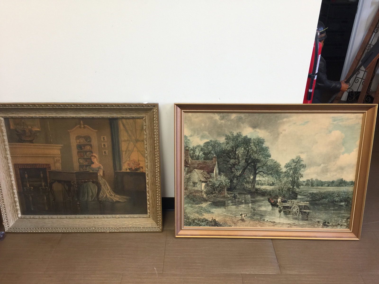 Art Lot (2): Prints on board. Largest 42" x 31".