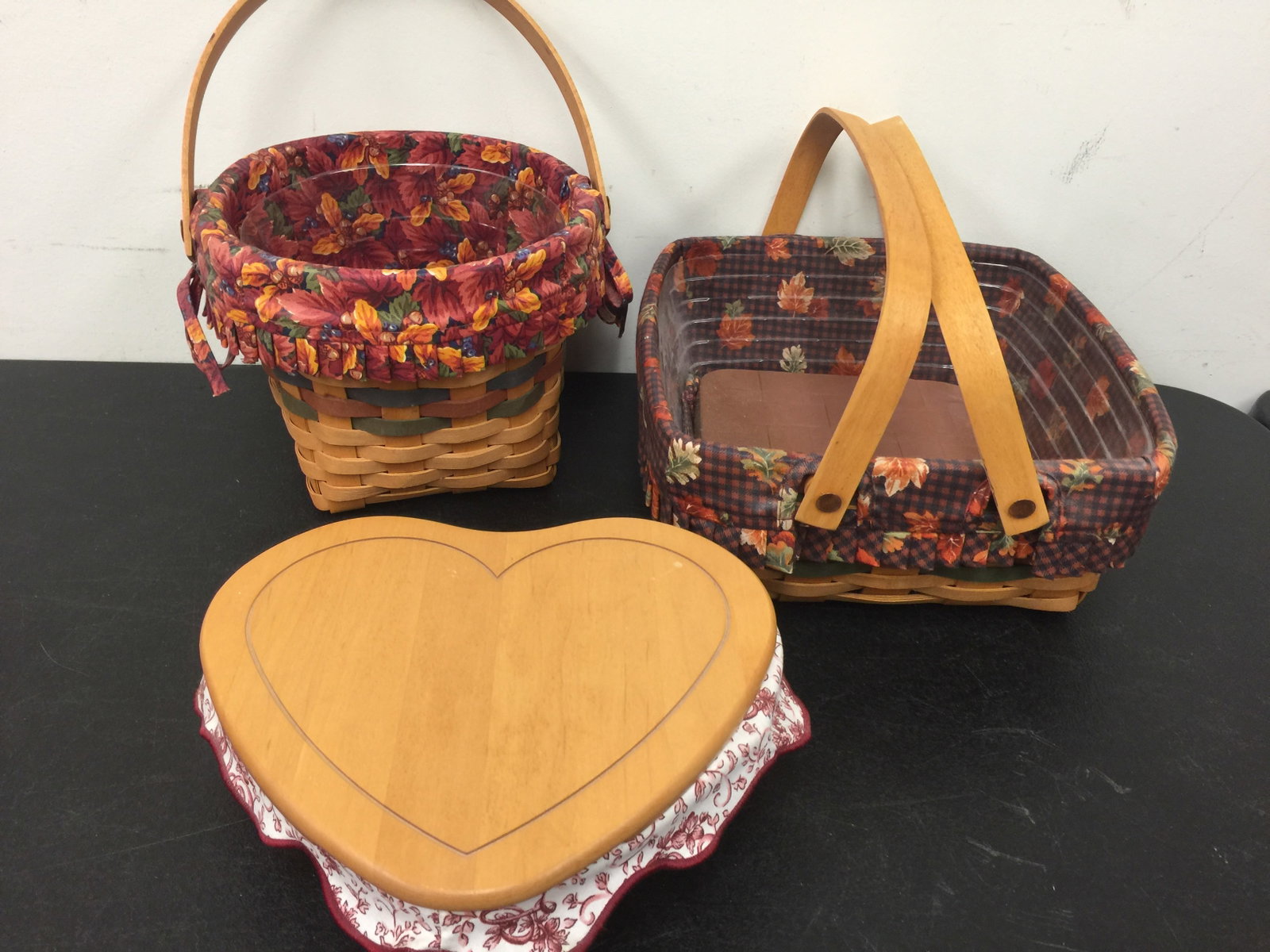 3 Longaberger Baskets: Largest 11"