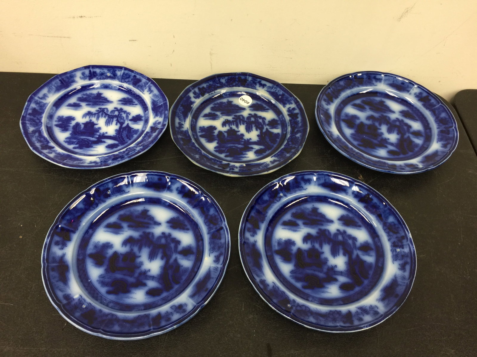 5 Flow Blue Plates (1 of 4)