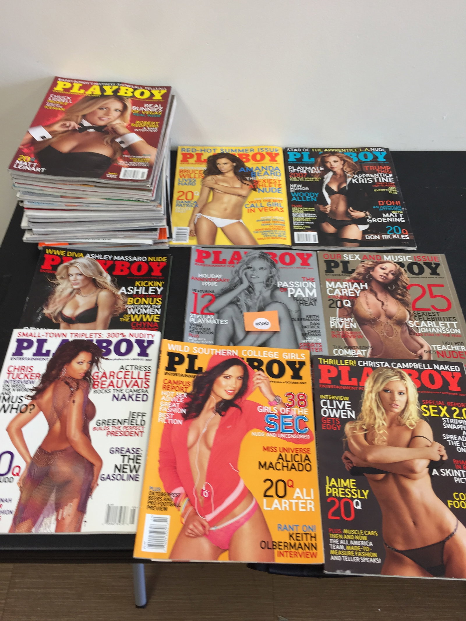 Playboy Magazines: 2005, 2006, 2007. Approximately 32 total. 2006 is a complete year.