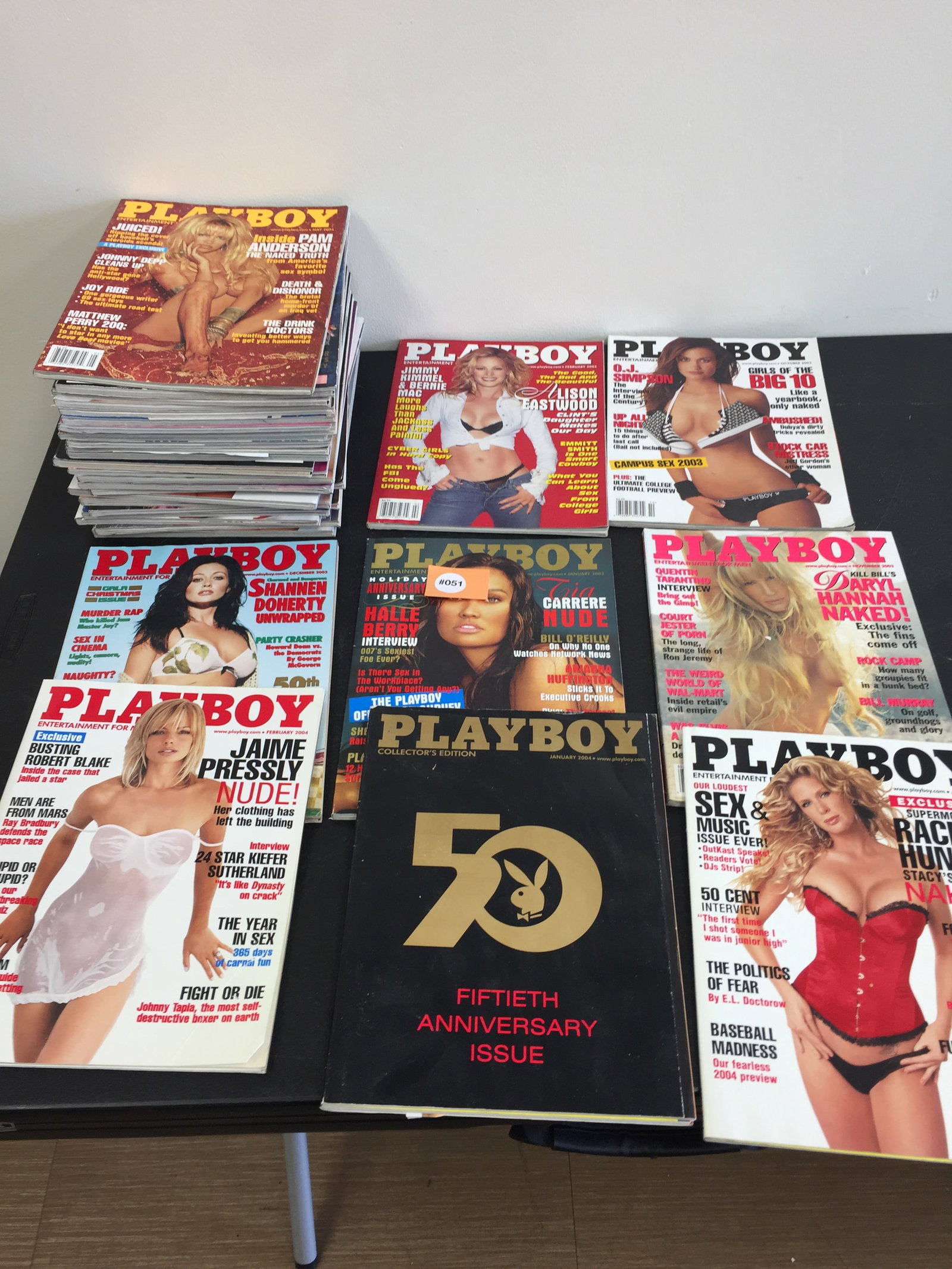Playboy Magazines: 2001-2004. Approximately 32 total.