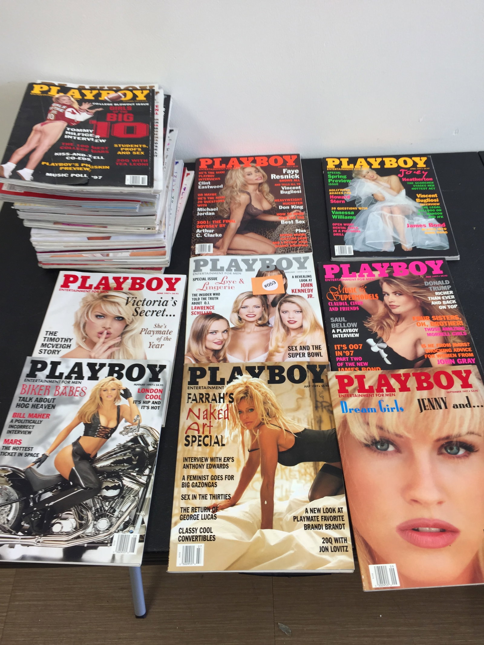 Playboy Magazines: 1995-1997. Approximately 40 total.