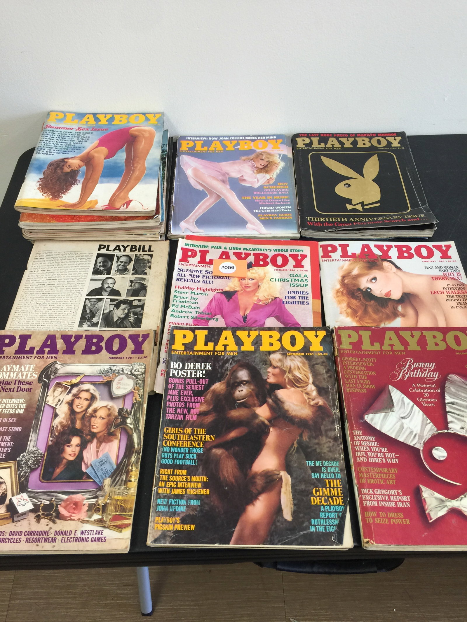 Playboy Magazines: 1970-1984 Approximately 13 total.