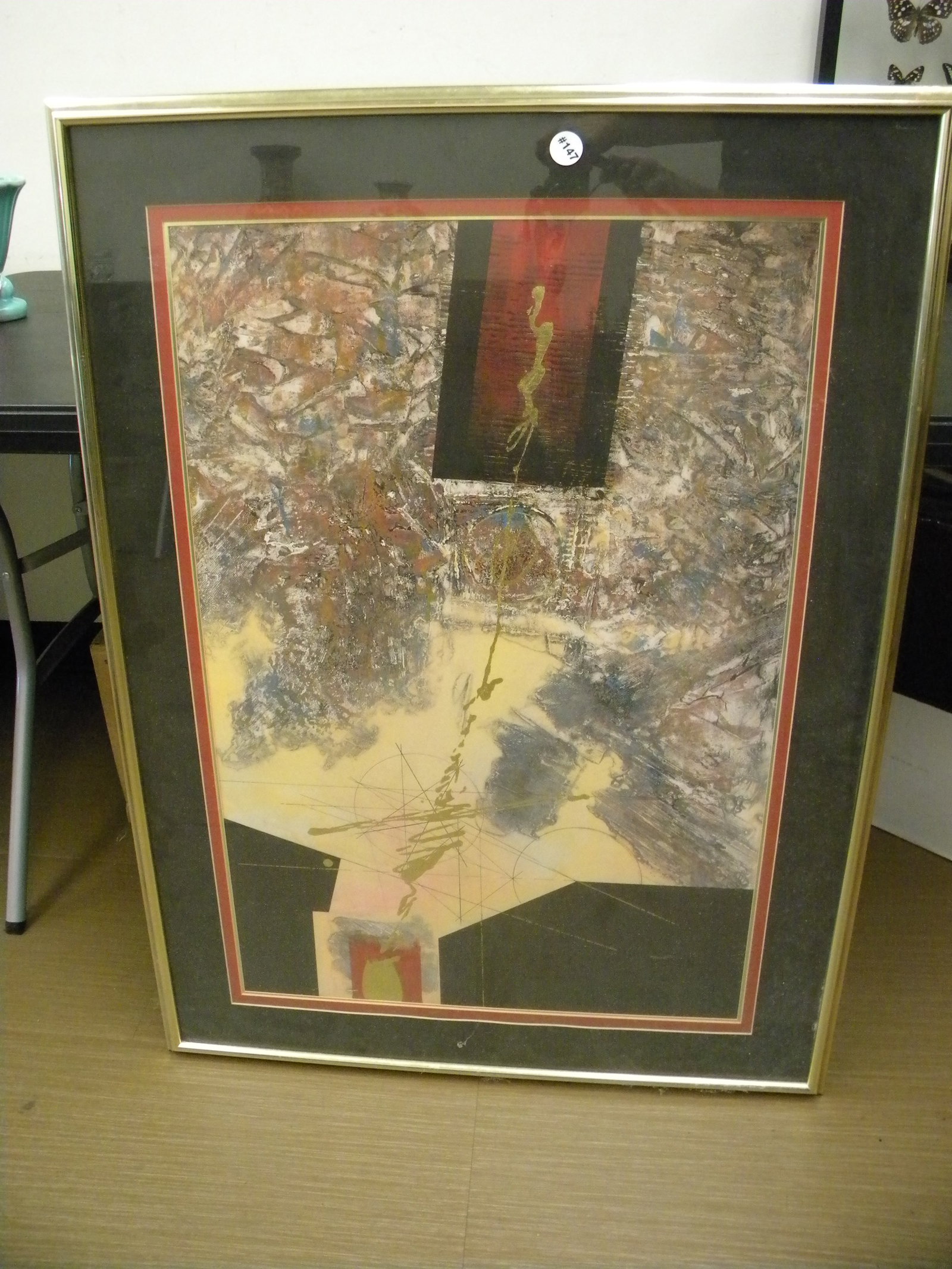 Modern Abstract Print: 29"x39".