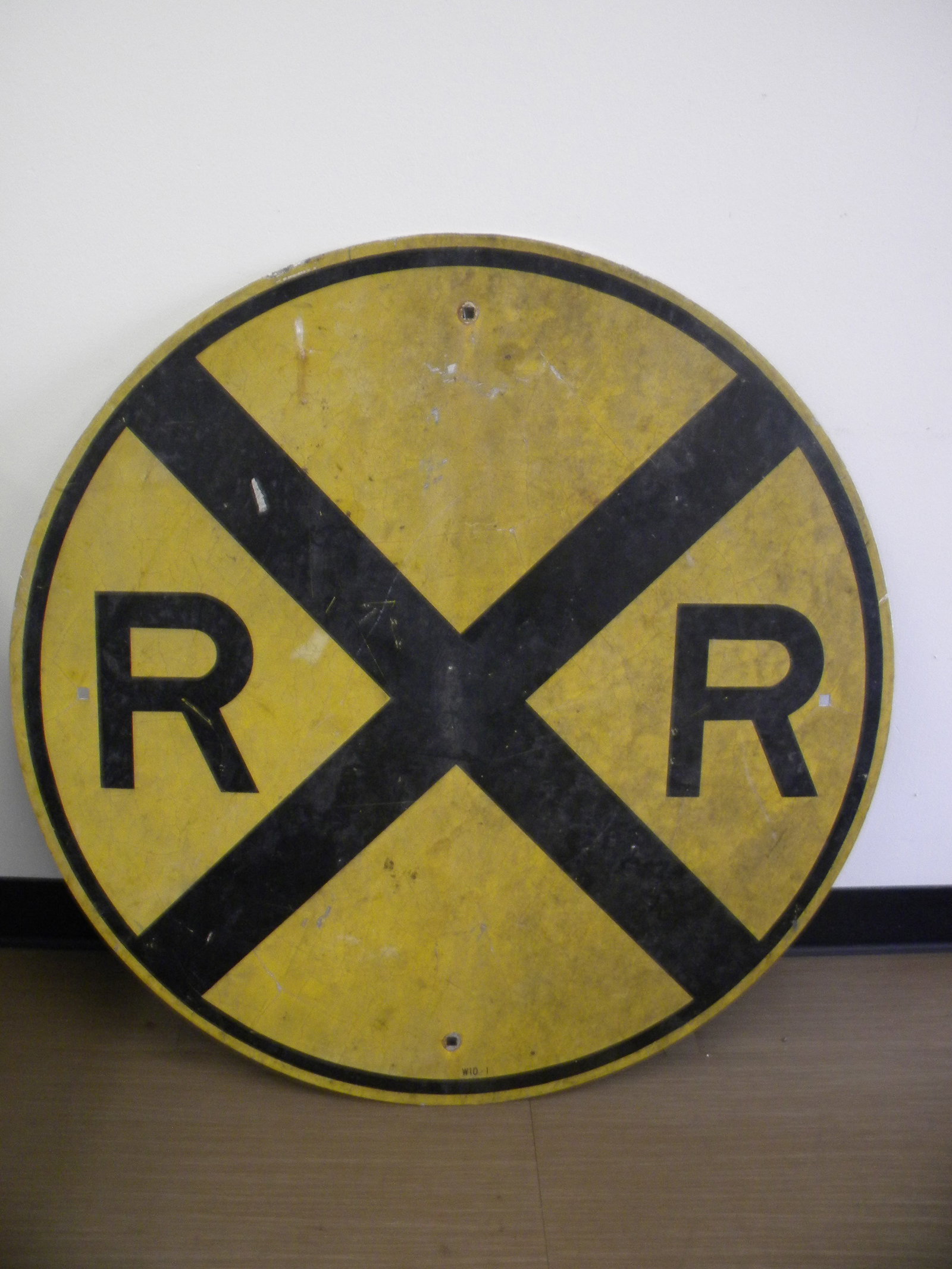 36" Railroad Crossing Sign: 36", metal.