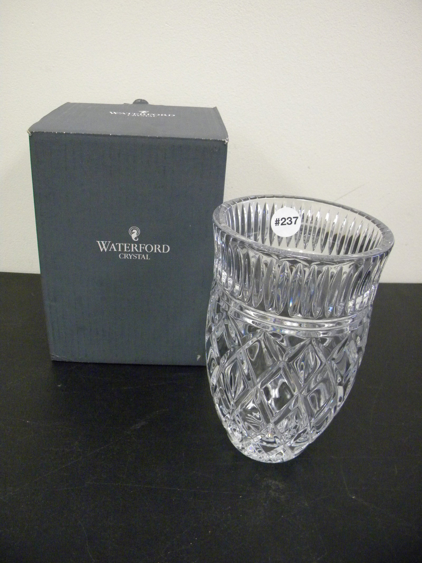 Waterford Eastbridge Vase: has original box, 8"H.