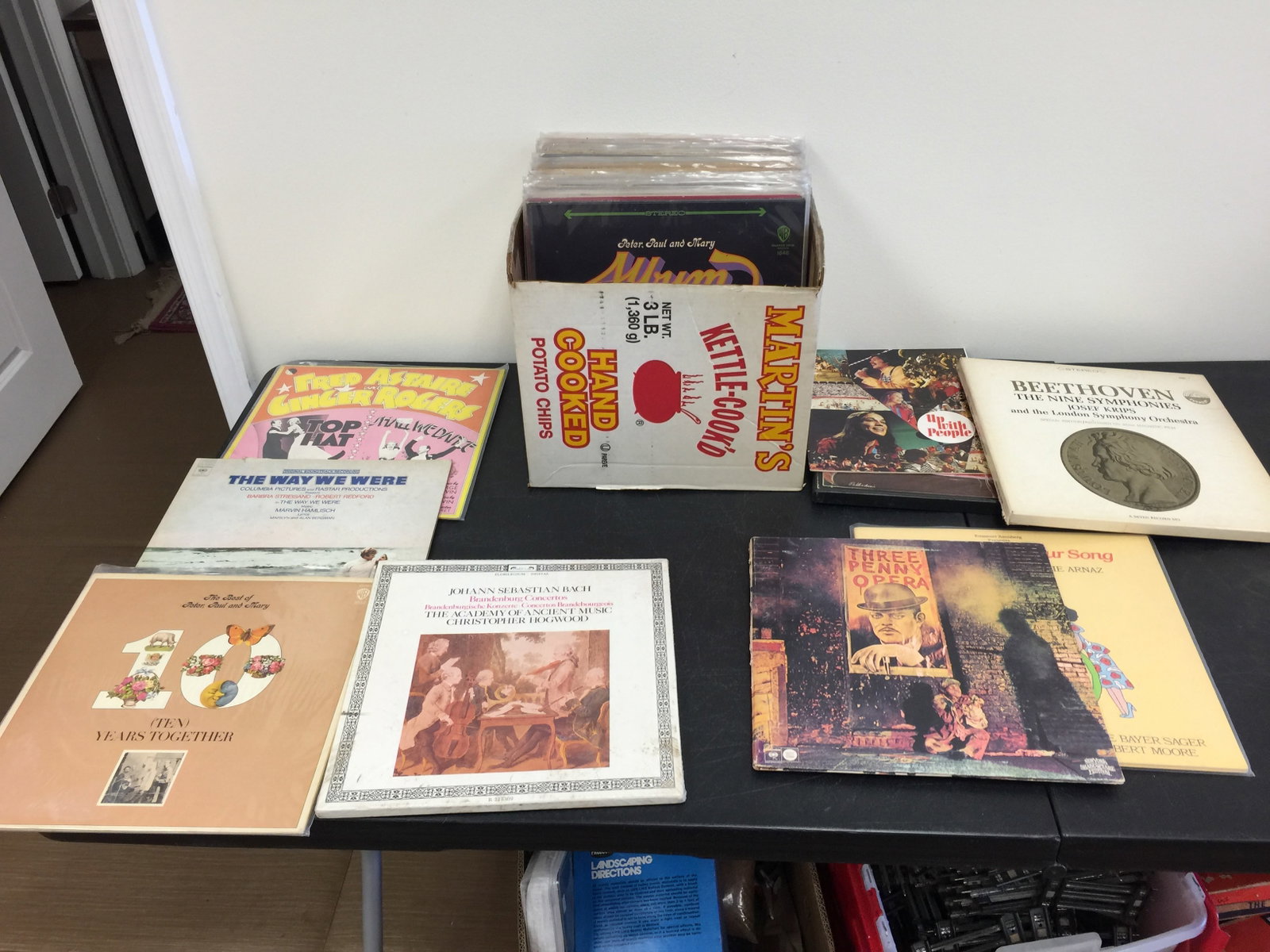 Vintage Albums: appx, 36, includes Peter, Paul, and Mary, plus numerous show tunes