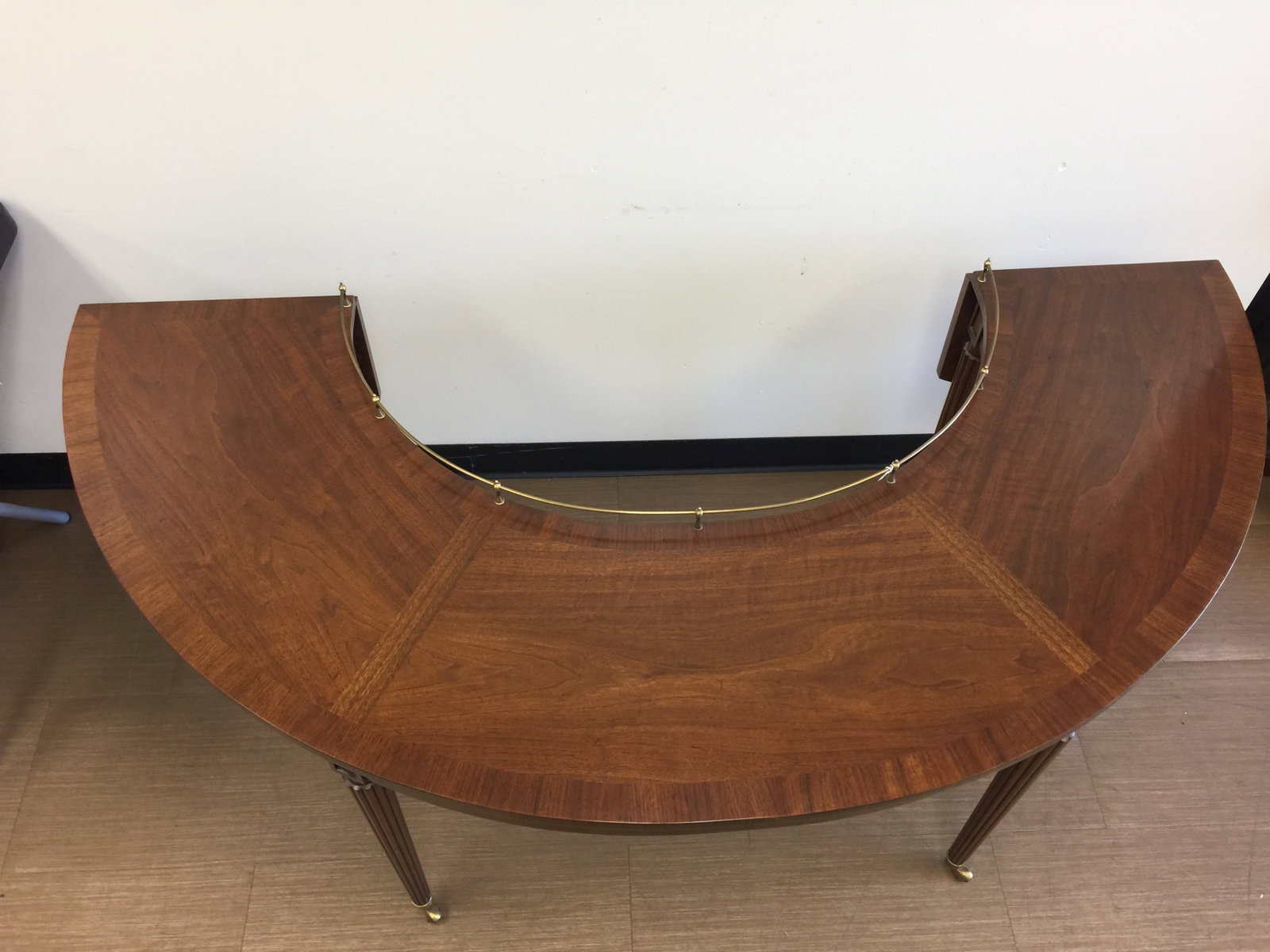 Crescent Drop Leaf Console Table - 2