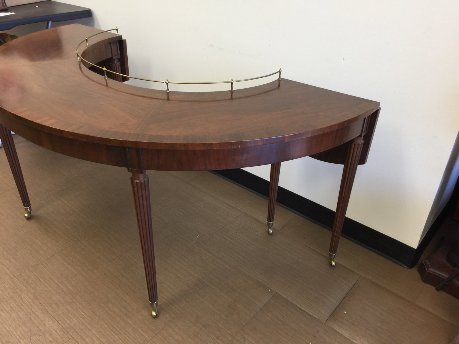 Crescent Drop Leaf Console Table - 3