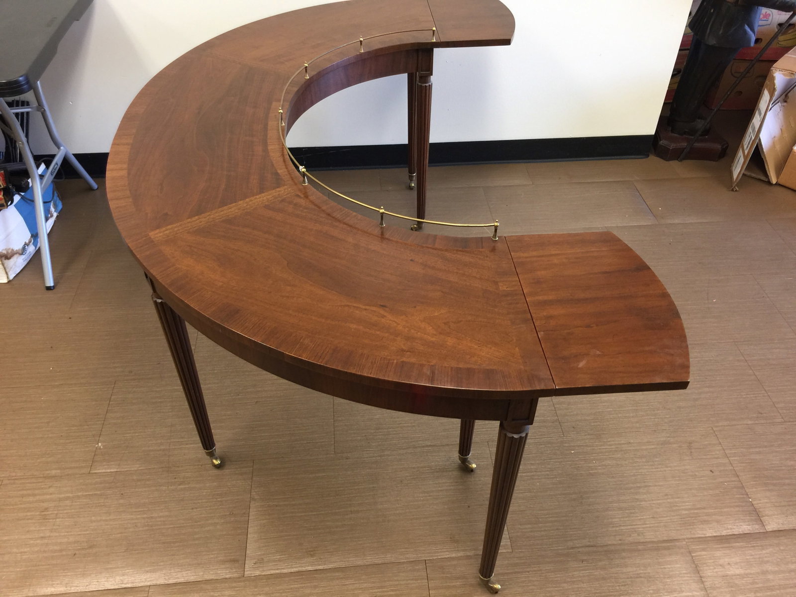 Crescent Drop Leaf Console Table - 4