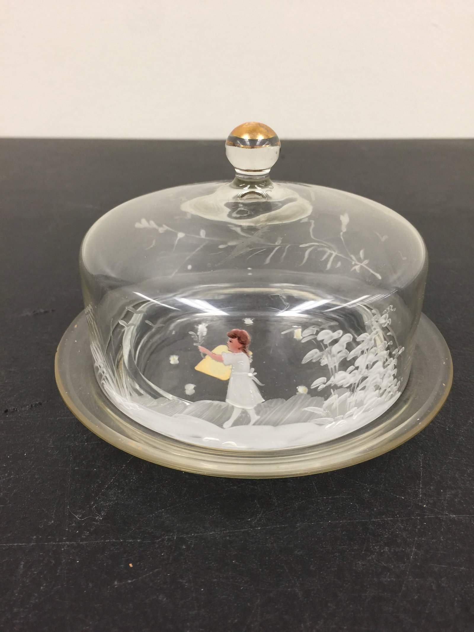 Mary Gregory Butter Dish (1 of 4)