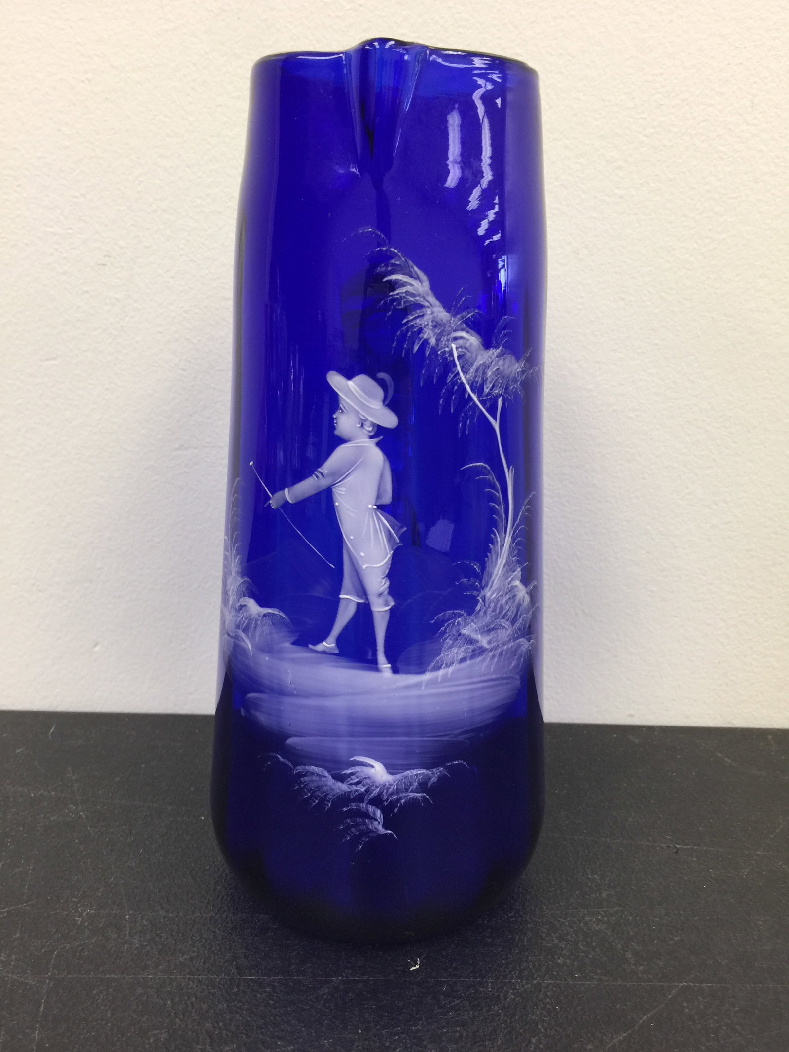 Mary Gregory Cobalt Pitcher (1 of 3)
