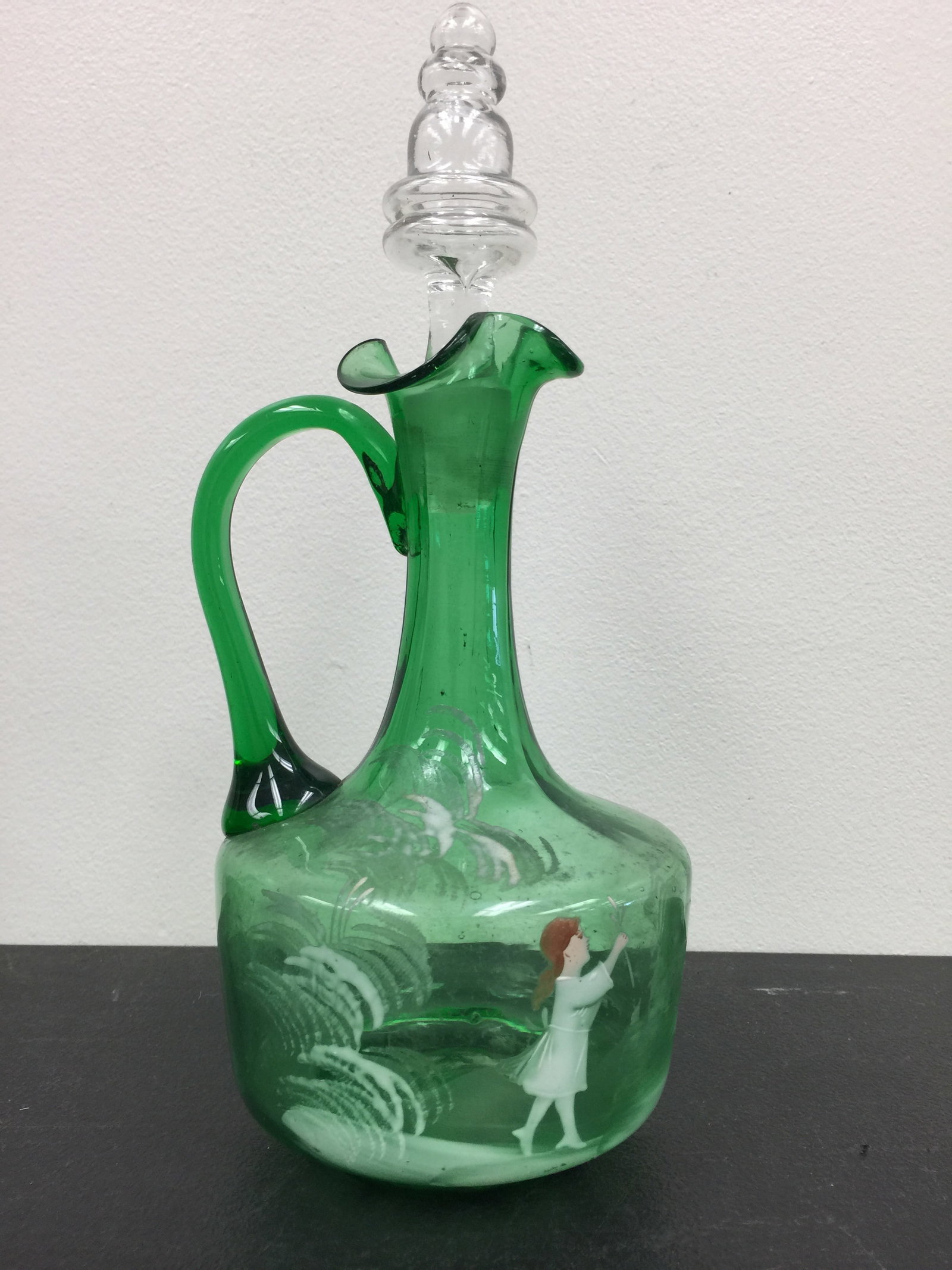 Mary Gregory Glass Ewer (1 of 4)
