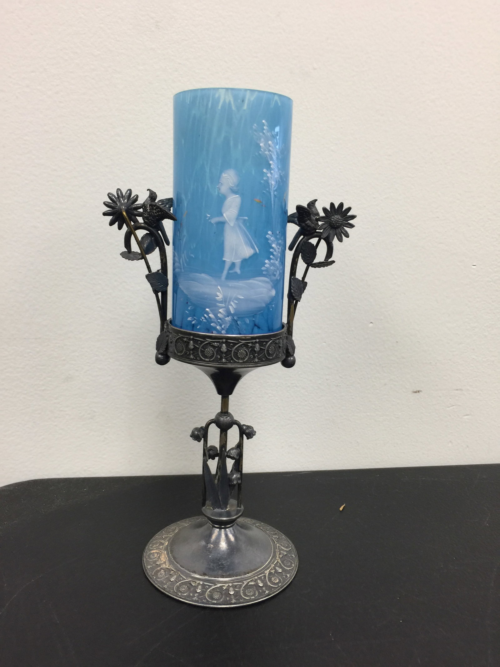 Mary Gregory Art Glass Vase (1 of 4)