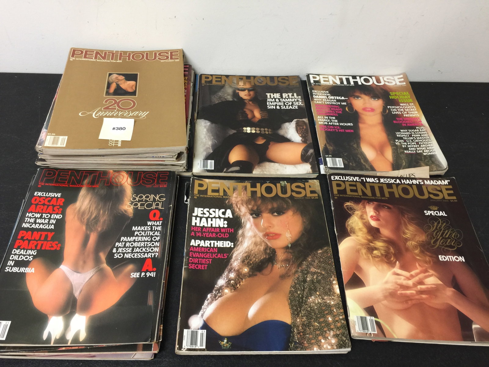 Penthouse Magazines: Approx. 15 total. 1988, 1989