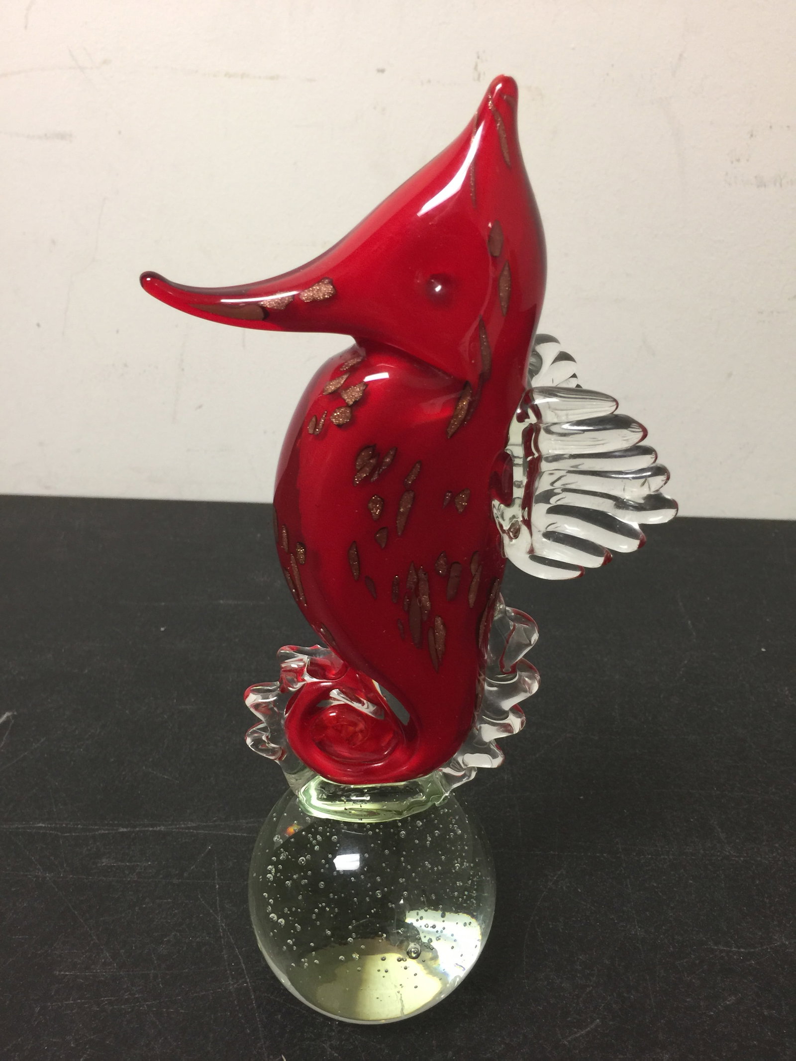 Murano Seahorse: has original label, 11".